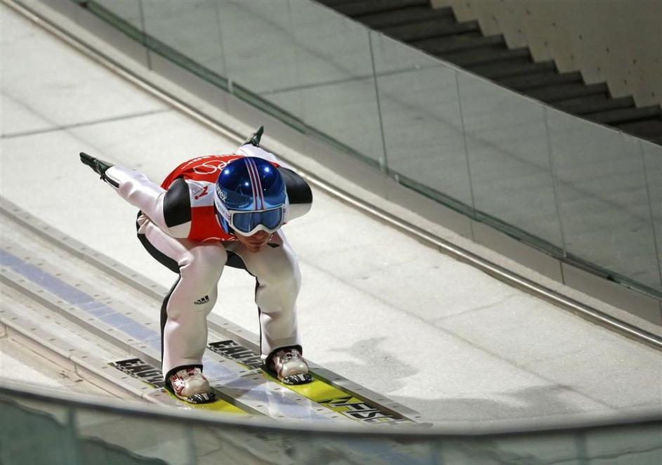 Kranjec Soči 2014 olimpijske igre velika skakalnica trening 