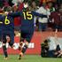 David Villa gol zadetek veselje proslavljanje slavje Sergio Ramos Andres Iniesta