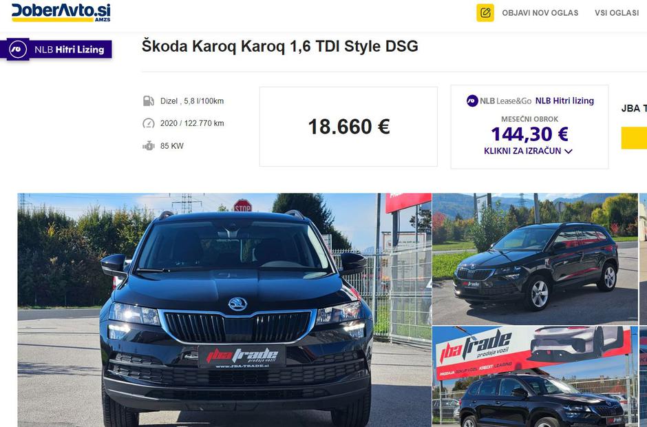 Oglasi za rabljena dizelska vozila na spletni strani Doberavto | Avtor: Doberavto