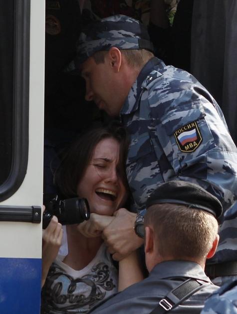 Protest ob zaprisegi Putina