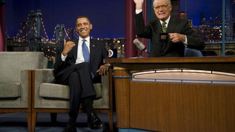 Barack Obama in David Letterman