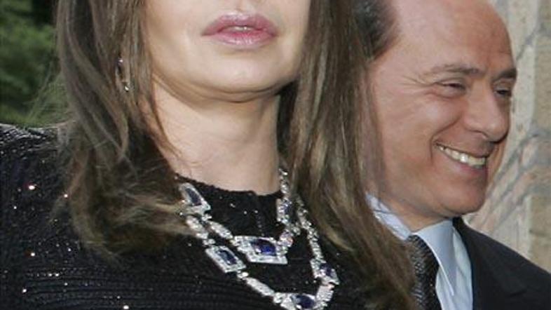 Veronica Lario in Silvio Berlusconi.