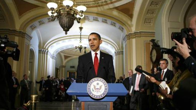 Obama si je malce prezgodaj oddahnil. (Foto: Reuters)