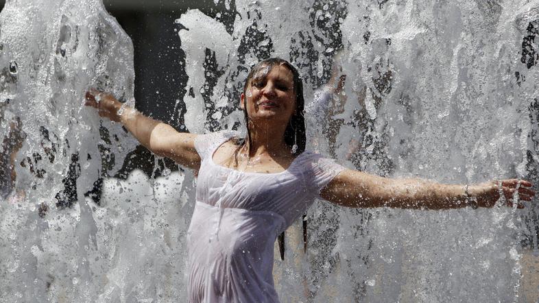 Visoke temperature so povzročile tudi visoko koncentracijo ozona nad našo državo