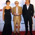 Igralca Penelope Cruz in Javier Bardem z režiserjem filma Vicky Cristina Barcelo