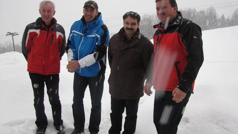 Marjan Tomaževič, Matjaž Vrhovnik, Martin Sever in Stane Špehar, vodilni možje s