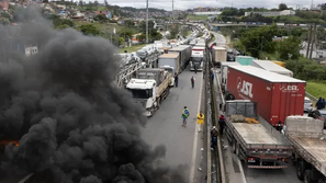Brazilija avtoprevozniki protest Bolsonaro Lula