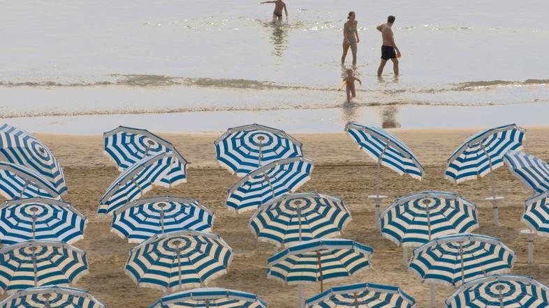 Plaža v italijanskem letovišču Jesolo