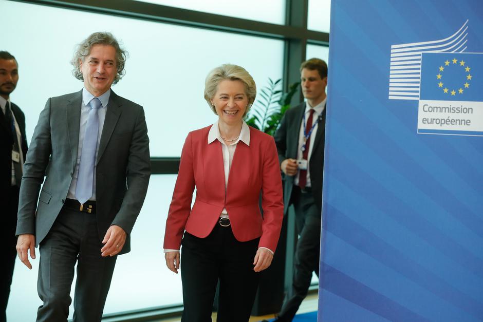 Ursula von der Leyen in Robert Golob | Avtor: Epa