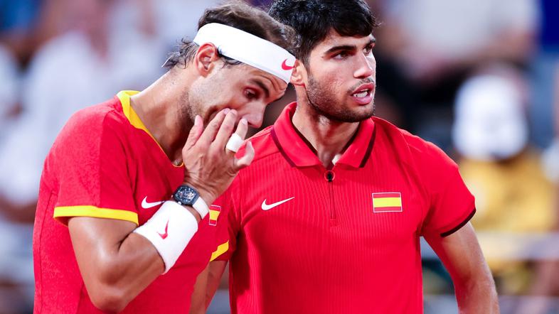 Rafael Nadal in Carlos Alcaraz