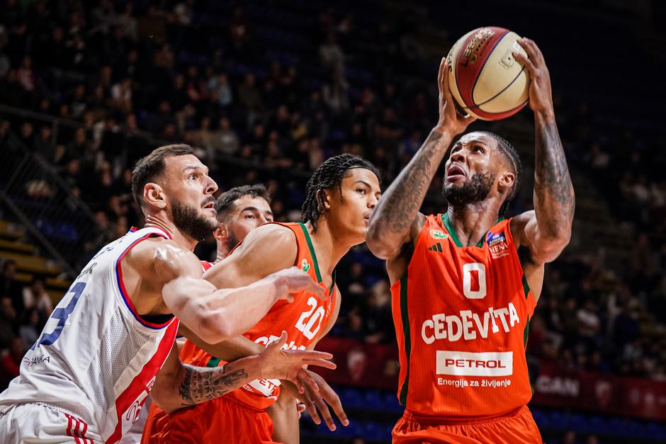 Crvena zvezda : Cedevita Olimpija,; liga ABA | Avtor: ABA League/Dragana Stjepanović