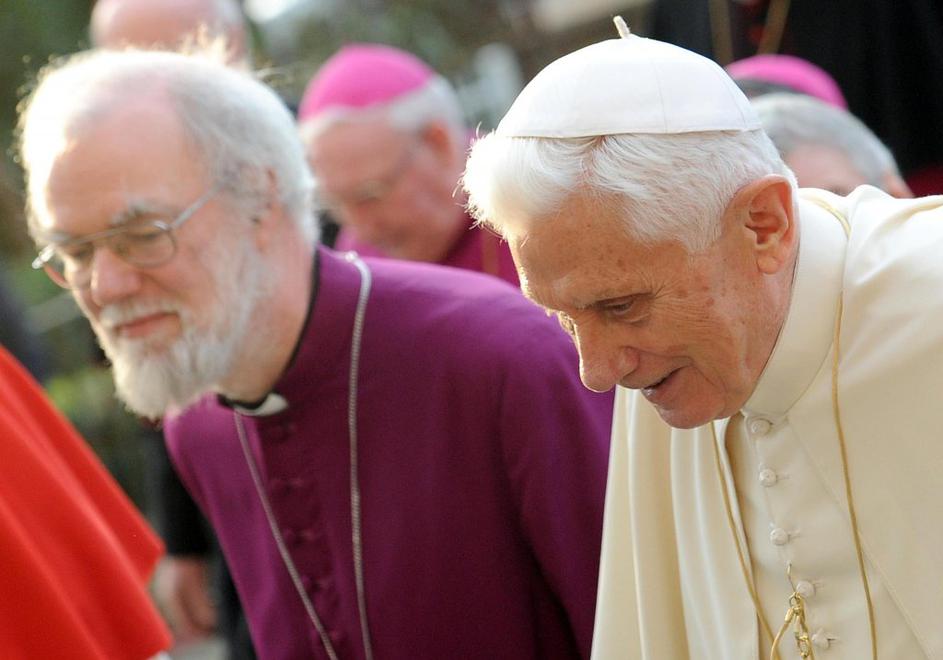 Rowan Williams in Benedikt XVI.
