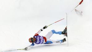 Kranjska gora veleslalom 2010 padec Cuche