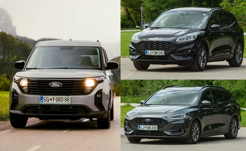 Primerjava ford focus karavan, ford kuga, ford tourneo courier | Avtor: Žurnal24 