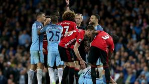 Fellaini Agüero Man City Man Utd 