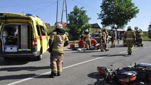 nesreča, motororist