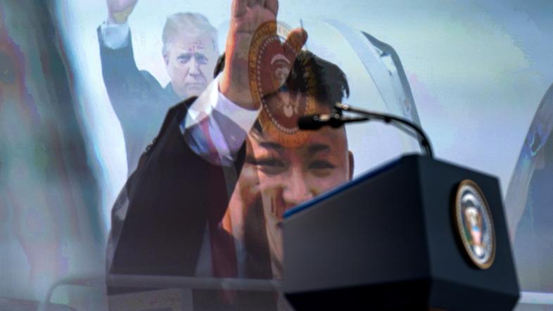Donald Trump in Kim Jong-un