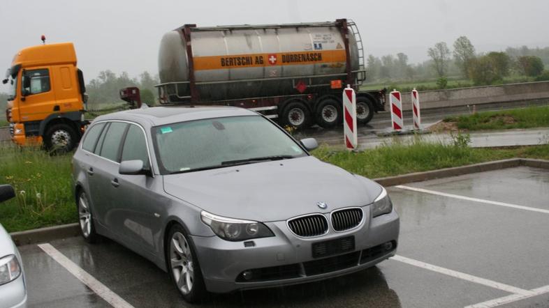 zaseženi BMW, obrežje