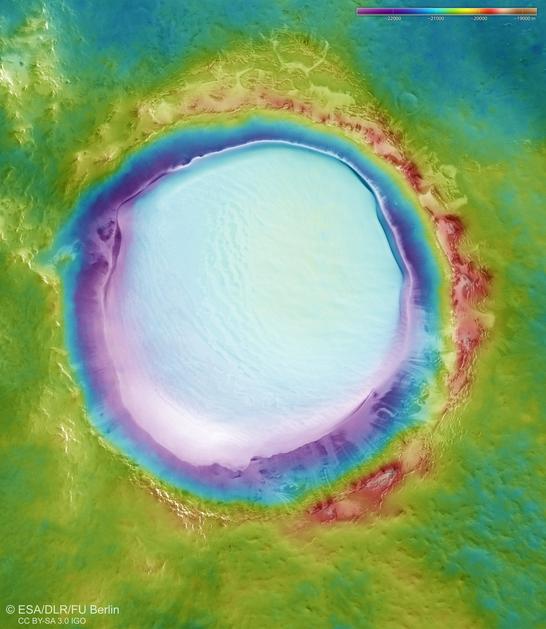 Krater Korolev Mars