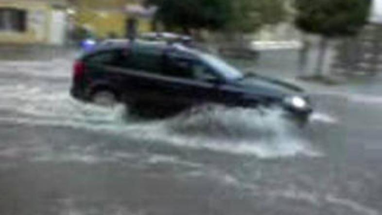 Sobotno neurje se je nad Štajersko pošteno zneslo. Na sliki je vidna poplavljena