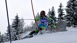 Mitja Valenčič je na domači strmini osvojil 13. mesto. (Foto: Anže Petkovšek)