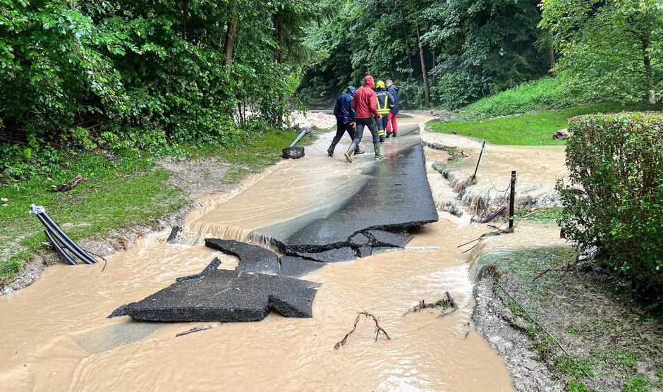 Tržič, poplave, | Avtor: 