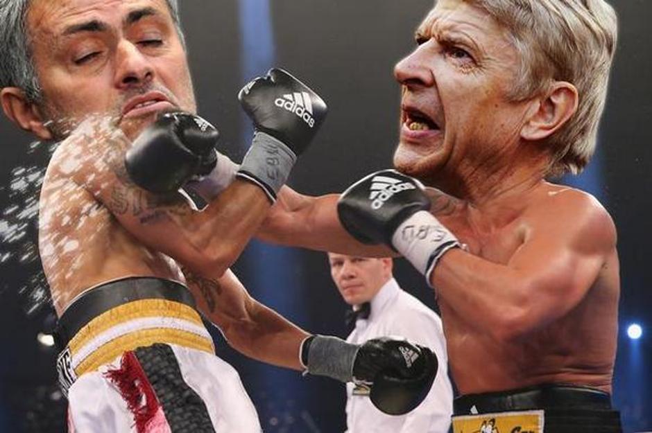 Mourinho vs. Wenger | Avtor: Reševalni pas/Twitter