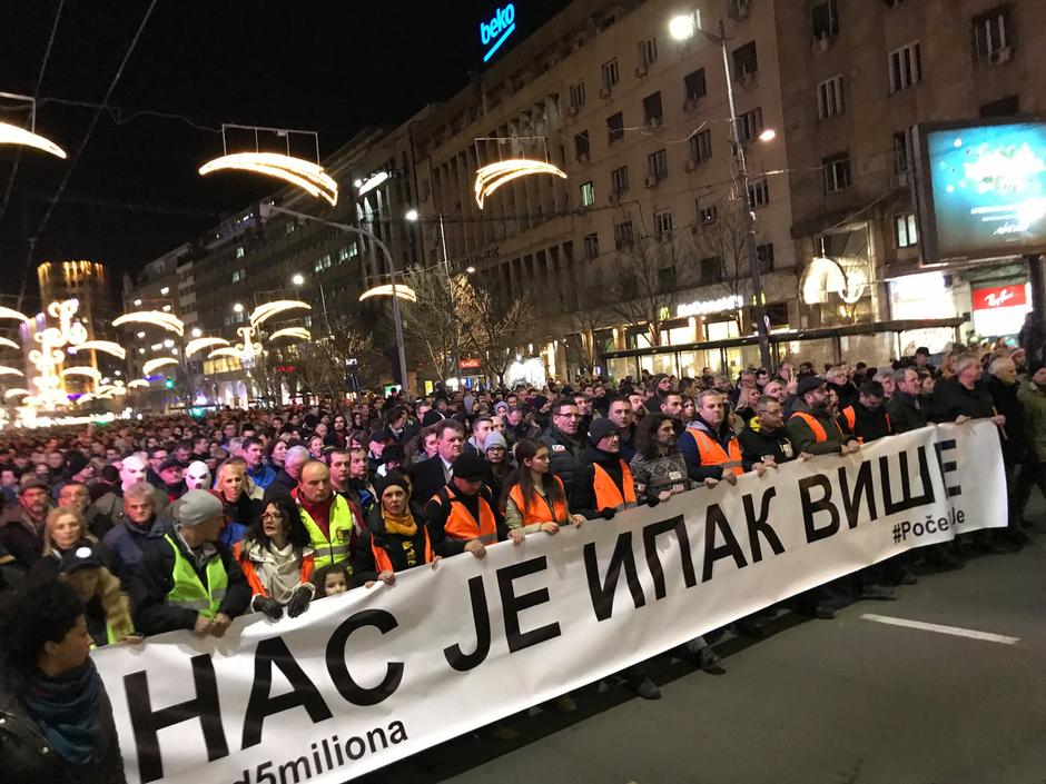 Beograd - protest Ivanović | Avtor: Facebook