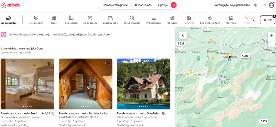 Airbnb | Avtor: Zajem zaslona Airbnb