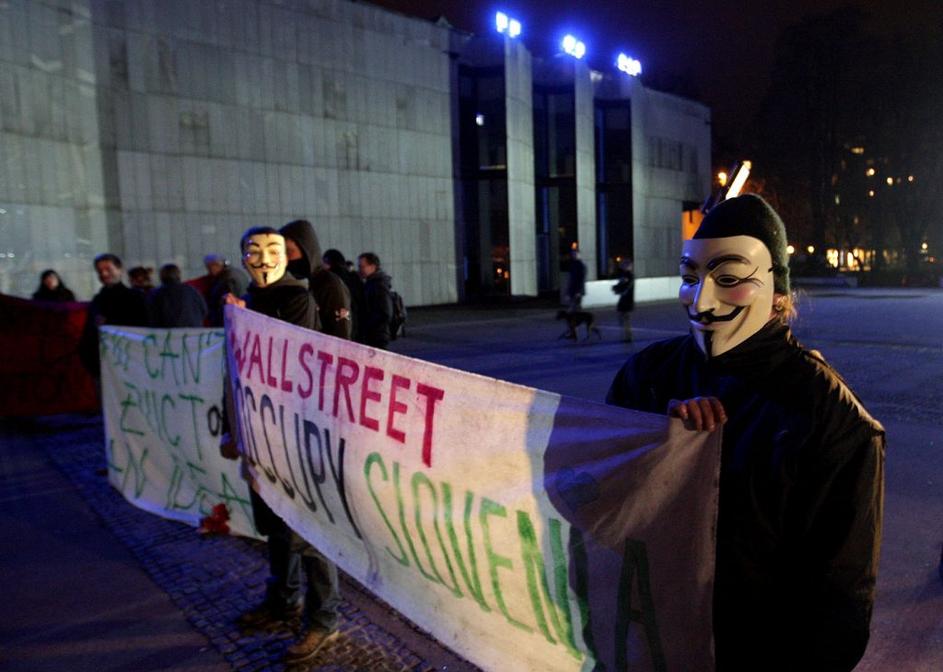 protesti Cankarjev dom