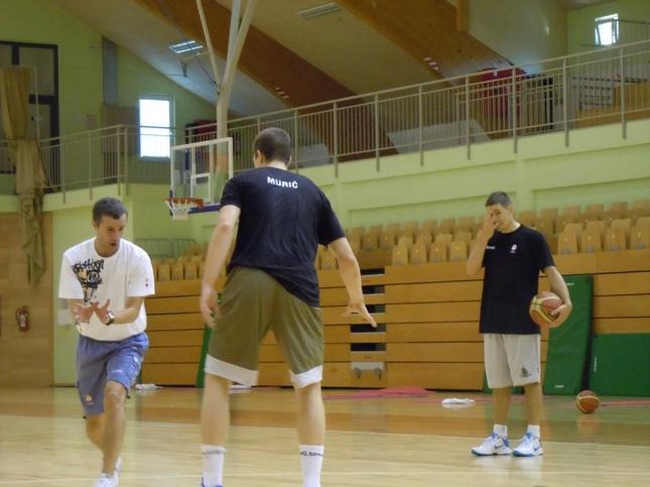 Trening slovenske reprezentance v Kranjski Gori