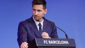 Leo Messi Barcelona novinarska konferenca