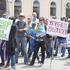 protest delavci Maribor