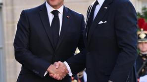 Joe Biden in Emmanuel Macron
