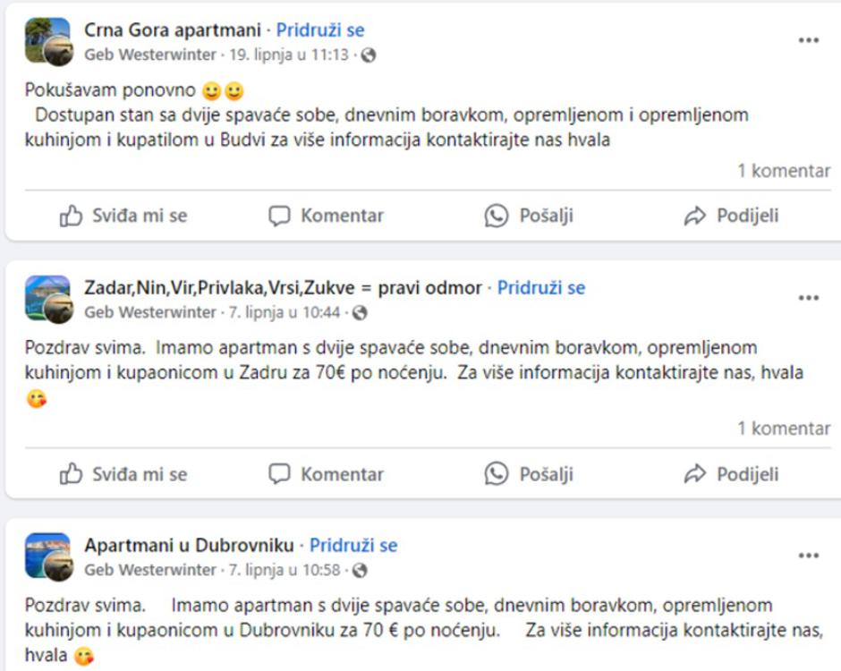 Primer goljufije na Hrvaškem | Avtor: Facebook