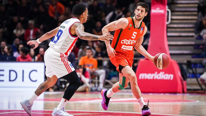 Crvena zvezda : Cedevita Olimpija,; liga ABA