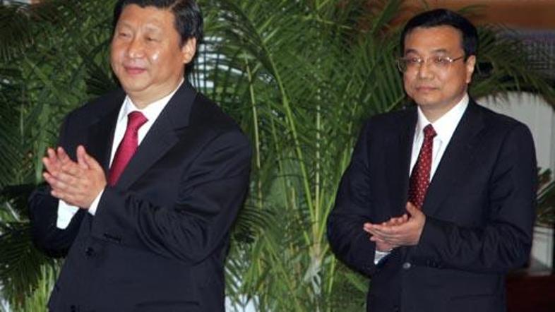 Xi Jinping (levo) in Li Keqiang. Eden od njiju bo najverjetneje nasledil predsed