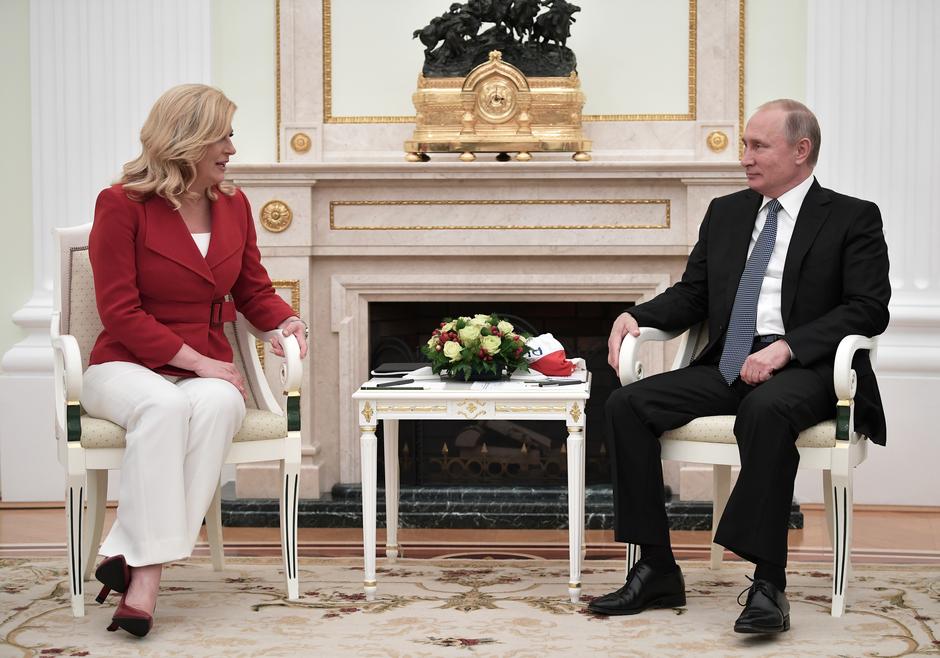 Vladimir Putin, Kolinda Grabar Kitarović | Avtor: Epa
