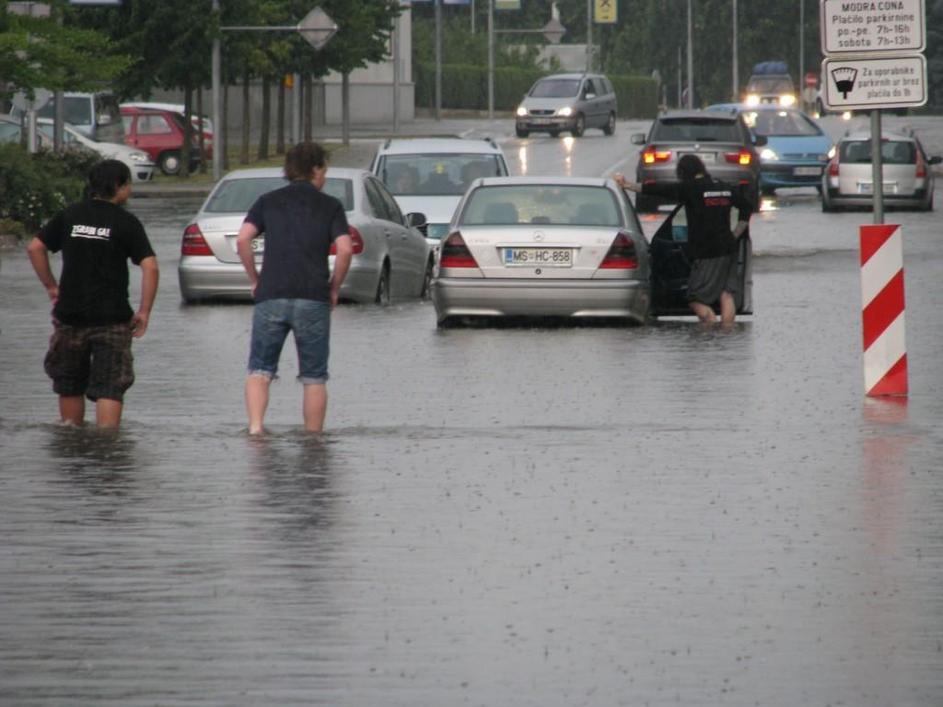 poplave, neurje, Murska Sobota