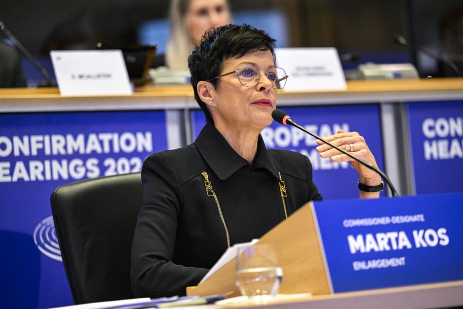 marta kos zaslišanje evropski parlament evropska komisarka | Avtor: Laurie DIEFFEMBACQ/Evropski parlament