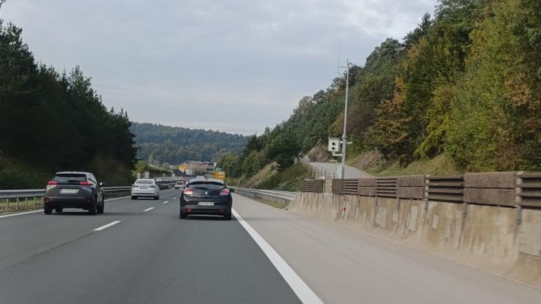 Radar na dolenjski avtocesti (Novo mesto-Ljubljana)