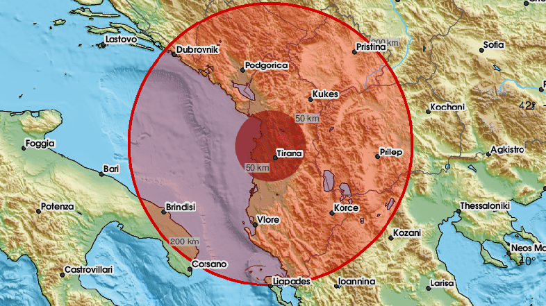 Potres v Albaniji