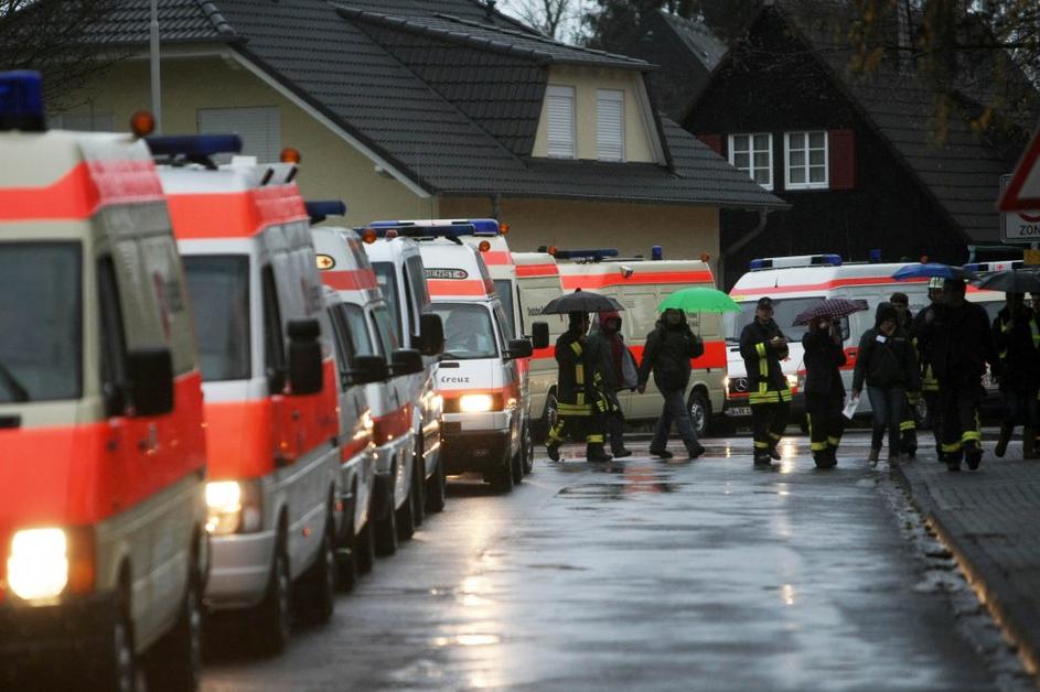 Evakuacija ljudi zaradi bombe v Nemčiji