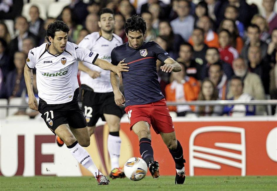 Arda Turan Parejo Valencia Atletico Madrid Evropska liga polfinale povratna tekm