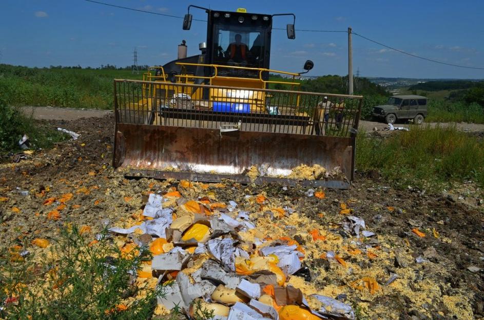 Rusija uničuje zahodno hrano