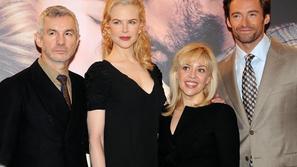 Režiser Baz Luhrmann z Nicole Kidman, Cathrine Martin in Hughom Jackmanom.