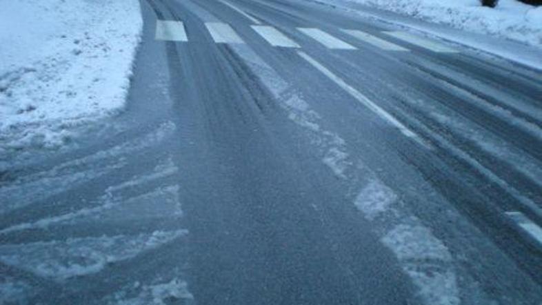 Sneg se je ponekod oprijemal cestišča. (Foto: Diana Bilajac)