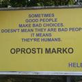 "Oprosti Marko"