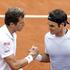 Roger Federer Julien Benneteau OP Francije Roland Garros