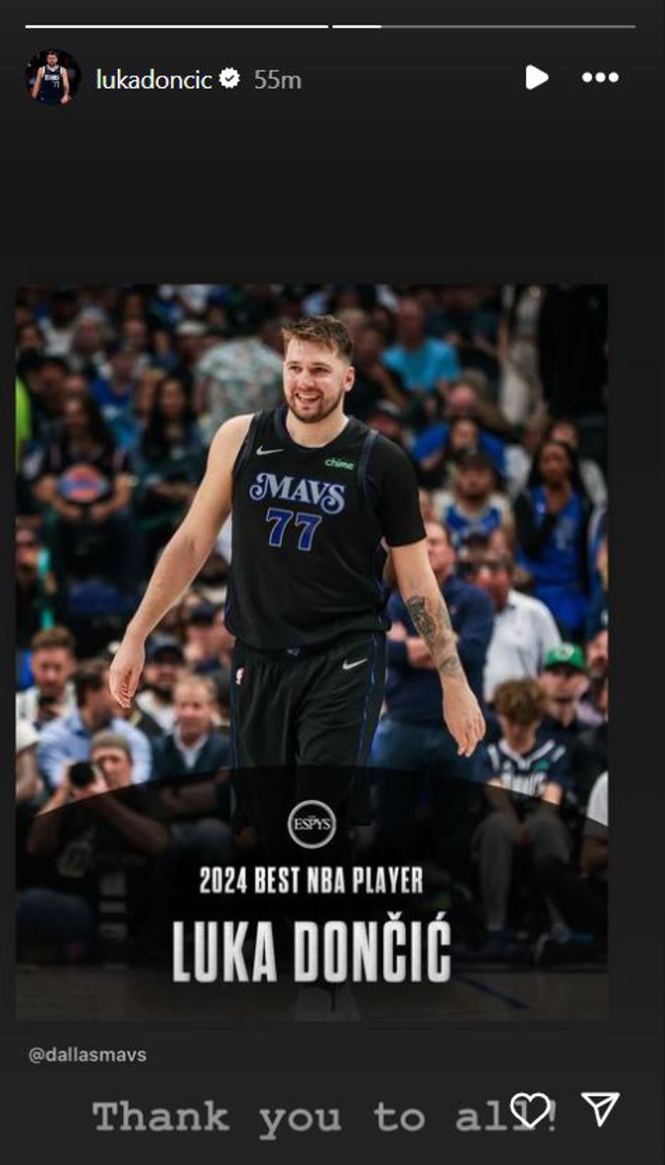 Luka Dončić | Avtor: Instagram/Luka Dončić